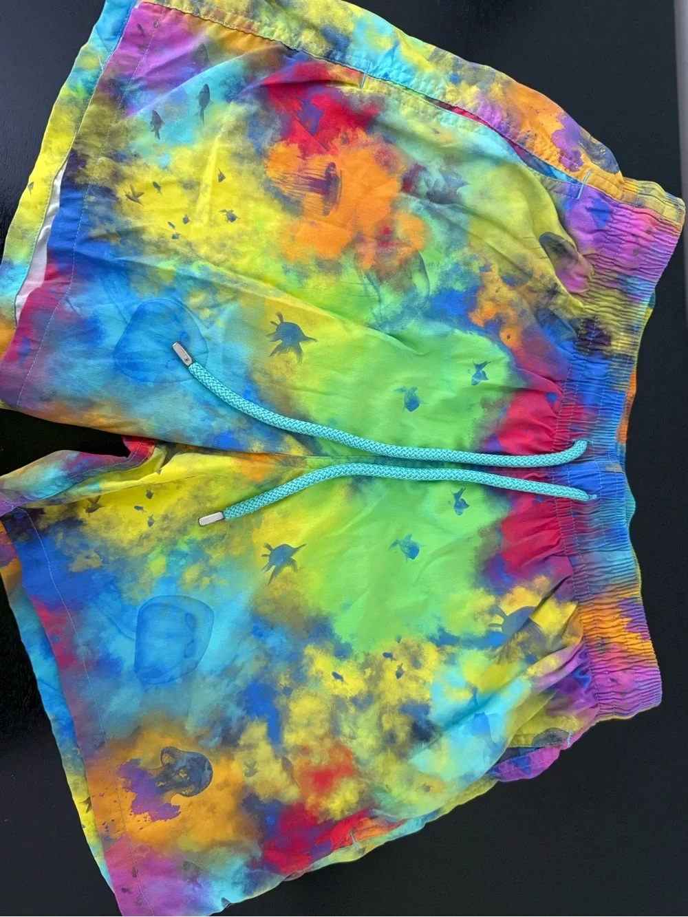Vilebrequin Men Rainbow Tie-Dye Swim Shorts
